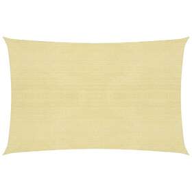 vidaXL Solsegel 160g/m² beige 2,5x3,5 m HDPE 311123
