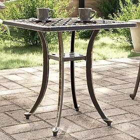vidaXL Trädgårdsbord brons 53x53x53 cm gjuten aluminium 4002819