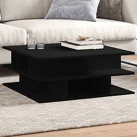 vidaXL Soffbord svart 70x70x29 cm konstruerat trä 840745