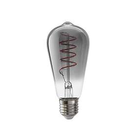Airam Filament LED-Edison smoke dimbar spiral E27 5W