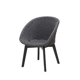 Cane-Line Peacock karmstol Mörkgrå/teak