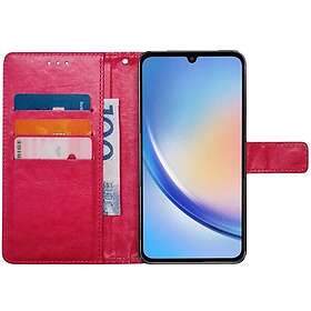 CaseOnline Plånboksfodral 3-kort Samsung Galaxy A05s Rosa