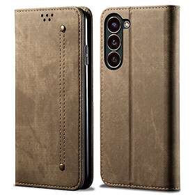 Skalo Samsung S24 Jeans Plånboksfodral Khaki