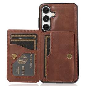 Skalo Samsung S24 PU Läder Skal med Plånbok