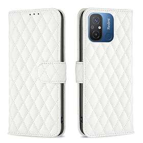 Skalo Xiaomi Redmi 12C 4G BINFEN COLOR Quiltat Plånbok Vit