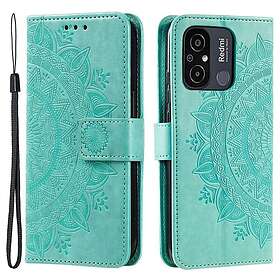 Skalo Xiaomi Redmi 12C 4G Mandala Plånboksfodral Turkos