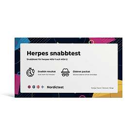 Nordictest Snabbtest för Herpes HSV-1 och HSV-2