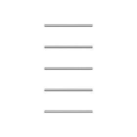 Nordhem Handdukstork Vinga EL BORSTAT RF 5ST 450MM 50W VABE45-5