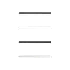 Nordhem Handdukstork Vinga EL BORSTAT RF 4ST 450MM 40W VABE45-4