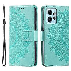Skalo Xiaomi Redmi Note 12 4G Mandala Plånboksfodral Turkos