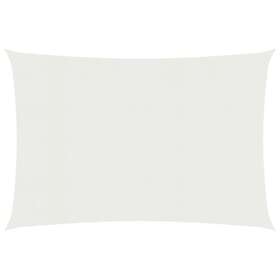 vidaXL Solsegel 160g/m² vit 4x7 m HDPE 311245