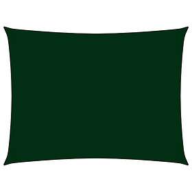 vidaXL Solseil oxfordstoff rektangulært 2,5x4,5 m mørkegrønn 135483