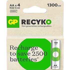 Gp Recyko Aa-batteri 1300mah 4-pack