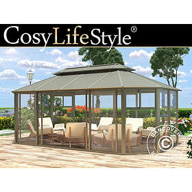 Dancover Trädgårdspaviljong Trädgårdspaviljong San Bruno med sidoväggar av polyk