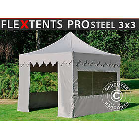 Dancover Snabbtält Depåtält Easy-up tält Eventtält Partytält FleXtents PRO Steel