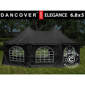 Dancover Partytält Festtält Elegance 6,8x5m, Svart