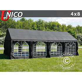 Dancover Partytält Festtält UNICO 4x8m, Svart