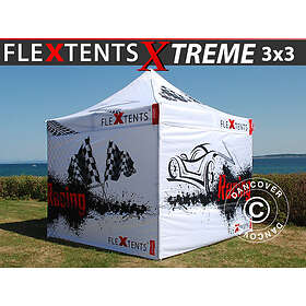 Dancover Snabbtält Depåtält Easy-up tält Eventtält Partytält FleXtents Xtreme 50 Racing 3x3m, begränsad utgåva