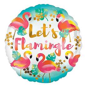 Folieballong Lets Flamingle