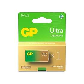 GP Batteries Ultra Alkaline 9V/6LF22 batteri
