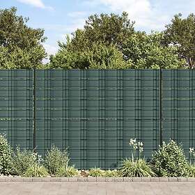 vidaXL Insynsskydd för trädgården 10 st PVC 252,5x19 cm grön 4005548