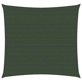 vidaXL Solseil HDPE rektangulær 4x4 m mørkegrønn 311441