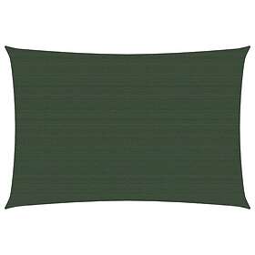 vidaXL Solsegel HDPE rektangulär 2,5x3,5 m mörkgrön 311453