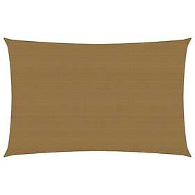 vidaXL Solsegel 160g/m² taupe 2x4 m HDPE 311394