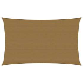 vidaXL Solsegel 160g/m² taupe 2x5 m HDPE 311396
