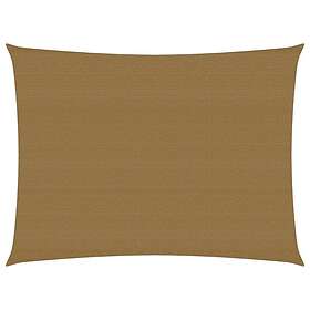 vidaXL Solsegel 160g/m² taupe 3x4,5 m HDPE 311403
