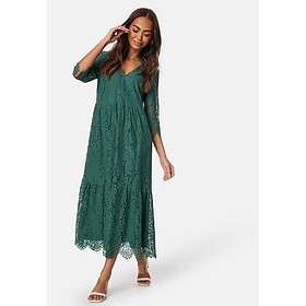 Happy Holly V-neck Lace Midi Dress