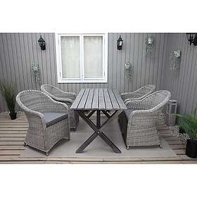 Baltic Garden Matgrupp SCOTTSDALE 150 Mercury 4 MERCURY-4 set grey 980021