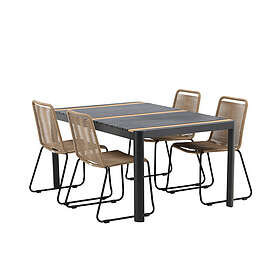 Venture Home Matgrupp Togo 150x100 cm med 4 Lindos Stolar GR22759-V