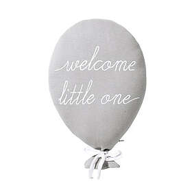 Nordic Coast Company Dekorativ kuddeballong welcome little one grå