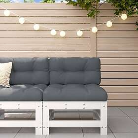 vidaXL Mittensoffa vit massiv furu 825612
