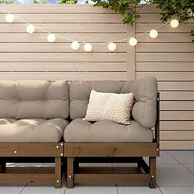 vidaXL Hörnsektion till trädgårdssoffa honungsbrun massiv furu 825369