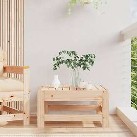 vidaXL Fotpall för trädgården massiv furu 825485