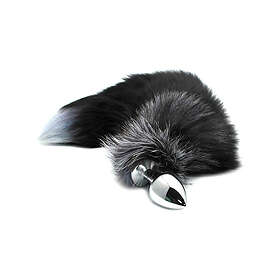 Alive Black & White Fox Tail M