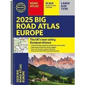 Philip's Maps: 2025 Philip's Big Road Atlas of Europe