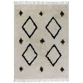 Tapis Petit Jet barnmatta black cream 160 x 120 cm