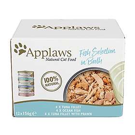 Applaws Cat Tins Fish Selection in Broth 12x156g