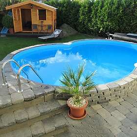 Planet Pool Stålväggs Premium inkl Stege & Tillbehör AN7246150BP