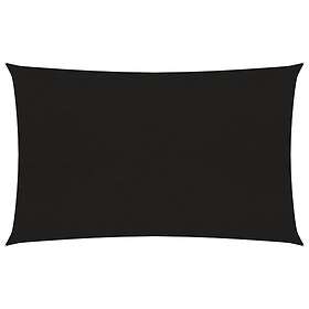 vidaXL Solsegel 160g/m² rektangulär svart 6x8 m HDPE 311745