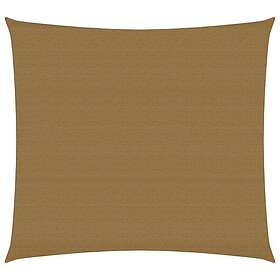 vidaXL Solsegel 160g/m² taupe 3,6x3,6 m HDPE 311385