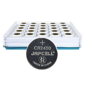 Japcell Batteri Litium CR2450 100 St