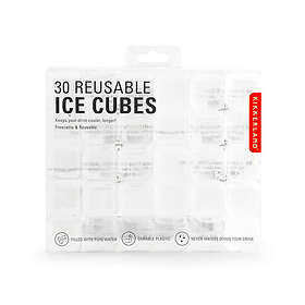 Kikkerland Clear Reusable Ice Cubes S/30