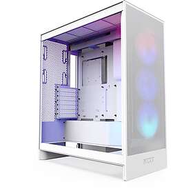 NZXT H7 Flow 2024 RGB (Vit/Transparent)