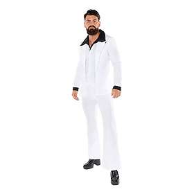 70-tals Vit Kostym Maskeraddräkt Large