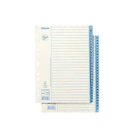 Jopa Pappregister A4 1-52 vit/blå