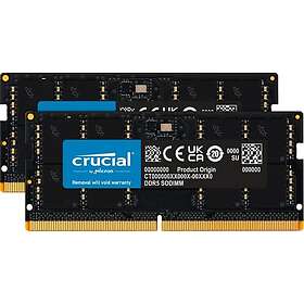Crucial DDR5 2 x 24 GB SO DIMM 262-pin 5600 MHz PC5-44800 CL46 (CT2K24G56C46S5)